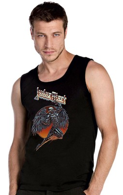 Judas Priest Rock Music Logo  Ärmellos T-Shirt Top Tank Schwarz -21180 -SW