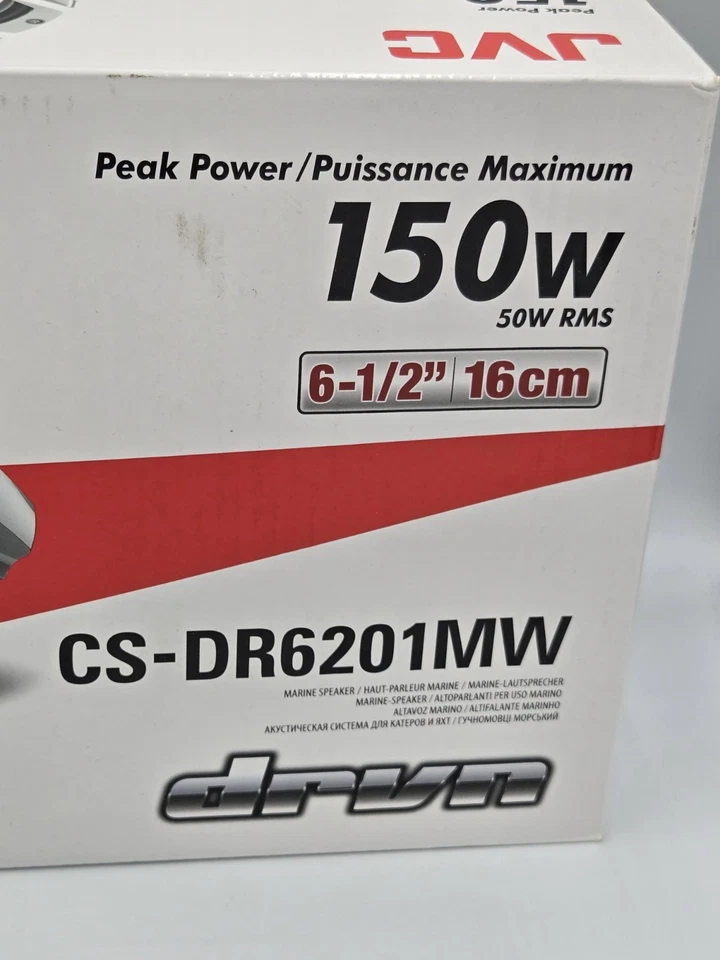 Altavoces JVC Barco 6.5" 150w CS-DR6201MV Marina Motor Deportes 50w RMS Potencia Máxima Foto 3 de 4