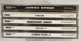 5 Dreamcast Games Lot - CIB, Complete - Urban Chaos, Worms Armageddon, WWF