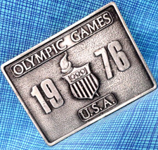 1976 Olympic Games USA Belt Buckle Vtg Bergamot Brass Works     .XTT801