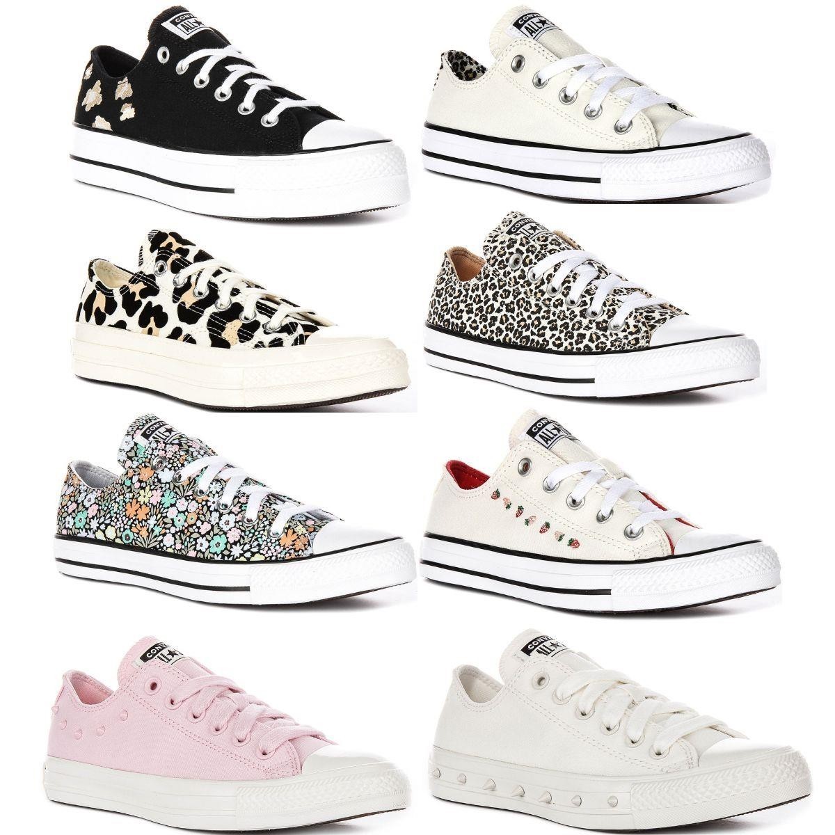 Converse A15509C Chuck Hecho a Medida Todo Estrella Mujer Zapatillas En Luz Rosa