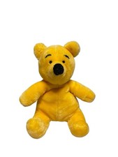 Vintage Winnie the Pooh Yellow Teddy Bear 10 Plush Stuffed Animal Disneyland