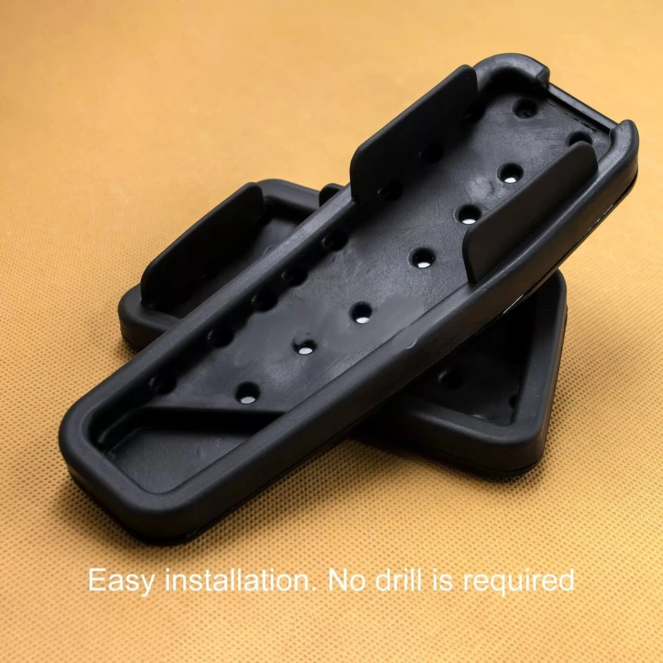 Cubierta de pedal de acelerador de freno de coche de aluminio negro para Dodge Charger Challenger 2008-2023 Foto 3 de 4