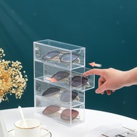 Make-Up-Organizer, 4 Schubladen, Acryl, Transparentes Display, Aufbewahrungsbox