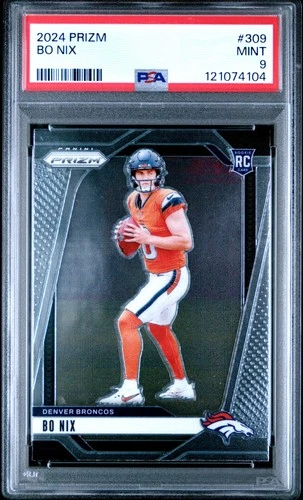 2024 PANINI PRIZM #309 BO NIX ROOKIE RC PSA 9