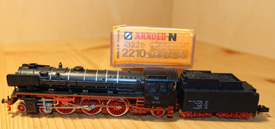 Arnold N 2210 - Dampflok BR01 177 der DB / Gehäuse aus Metall / in der OVP