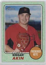 2017 Topps Heritage Minor League Edition Green 33/50 Keegan Akin #151 0t2