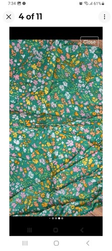 Miss Selfridge Damen stilvoll grün Blumen Rock Größe 18 - Bild 9 von 12