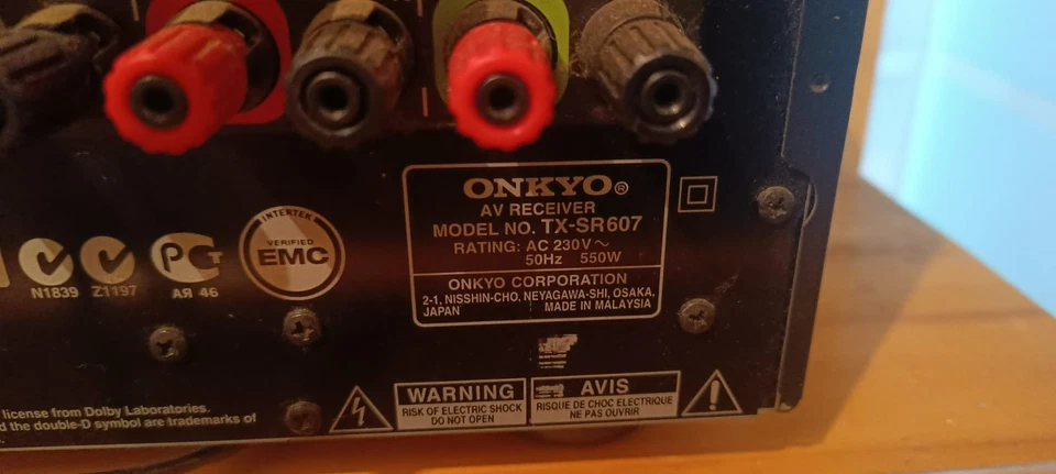 onkyo receiver tx sr 607 Infinity - Bild 3 von 4