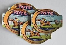 Lot of 20 Vintage Old TOTE Sportsman’s Tonic Bottle Labels Horse Race