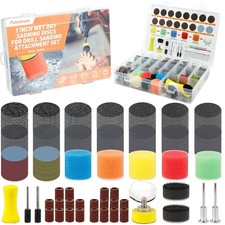 354 PCS 1 Inch Wet Dry Sanding Discs for Dremel Grit 60 to 10000 0.14 per gallon