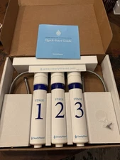 NEW! Clearly Filtered 3-Stage Under Sink Water Filter System Slim Design EPA 