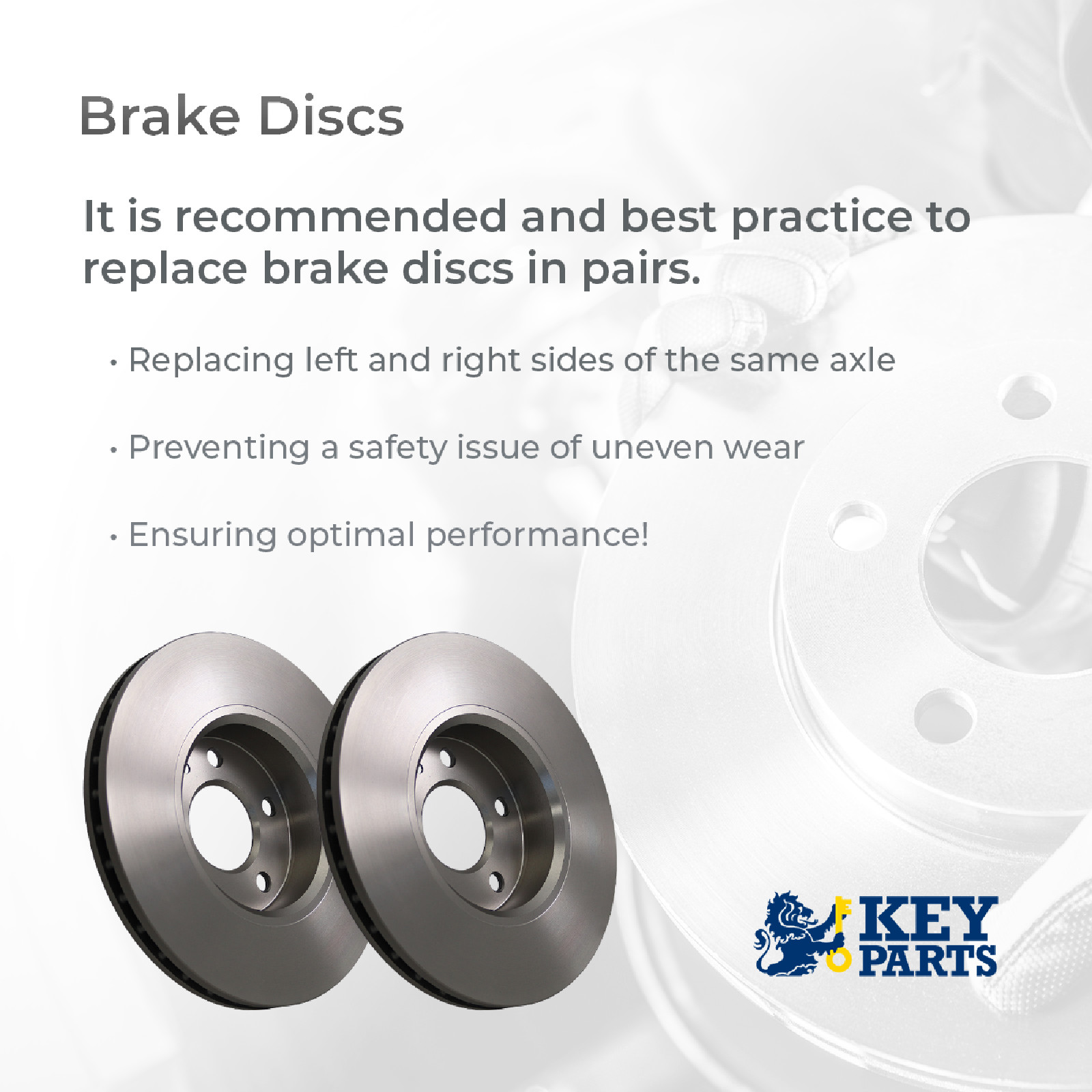 2x Brake Discs Pair Solid fits AUDI A6 C6 2.8 Rear 06 to 11 302mm Set KeyParts