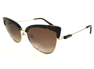 Vera Wang Sunglasses V610 TO Tortoise Gold Cat Eye Frames Brown Gradient Lenses