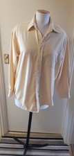 CASUAL SPORTIF  yellow men shirt size large Chest 46" Collar 16.5"