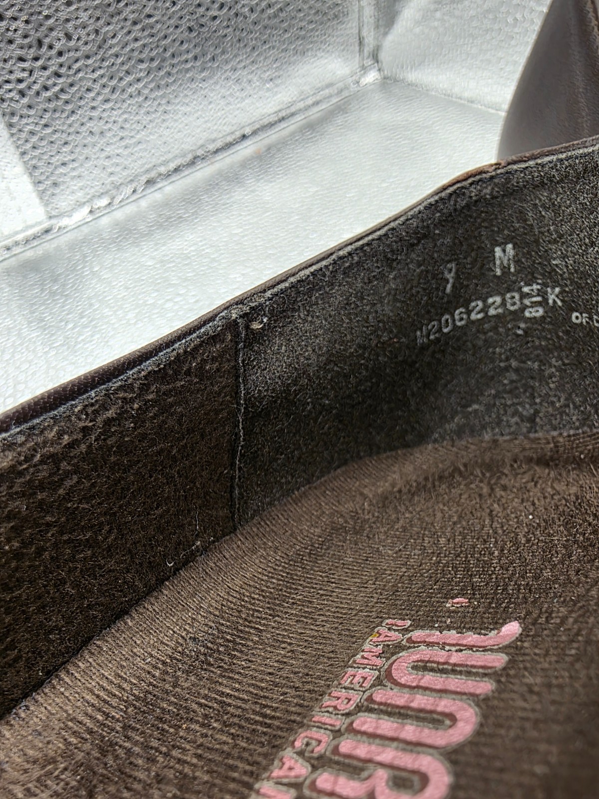 Munro American Brown Genuine Leather Textured Toe Loafer Flats Womens 9 M USA