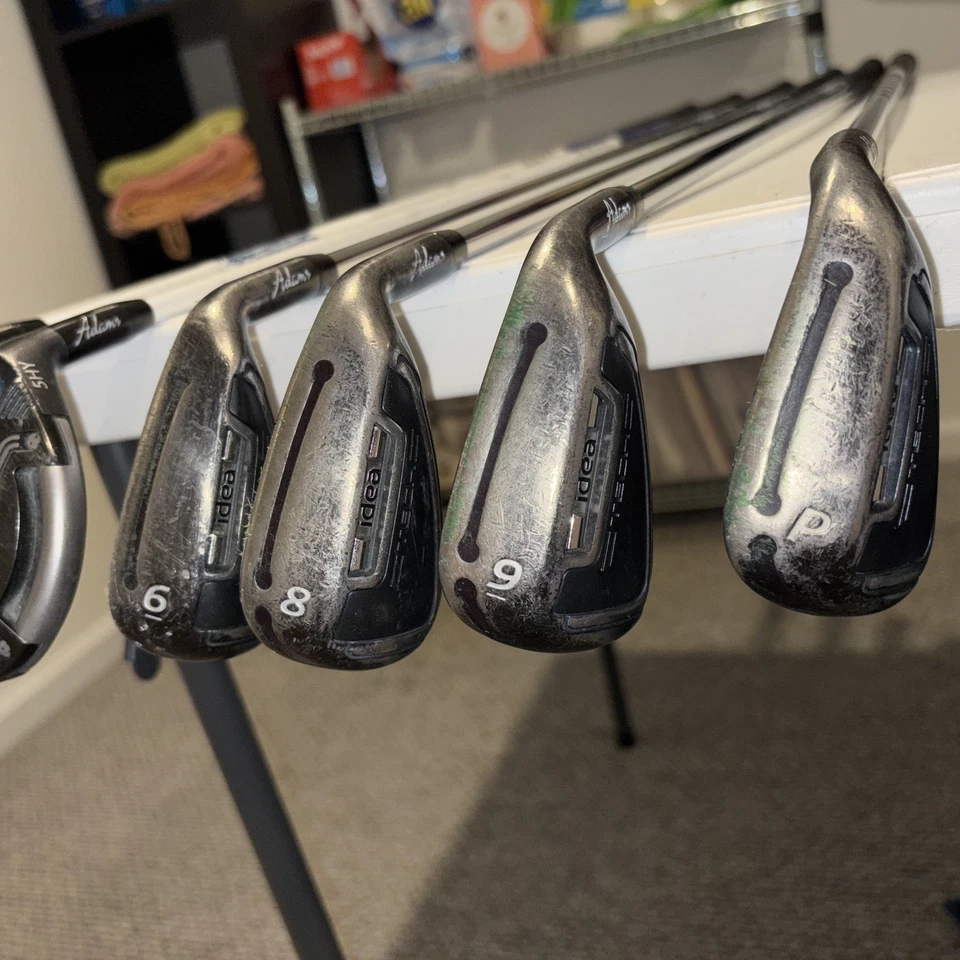 Adams Idea 2014 3hy 5hy 6 8 9 PW Dynalite 85g Regular Flex Steel Shafts Mens RH - Image 3 of 4