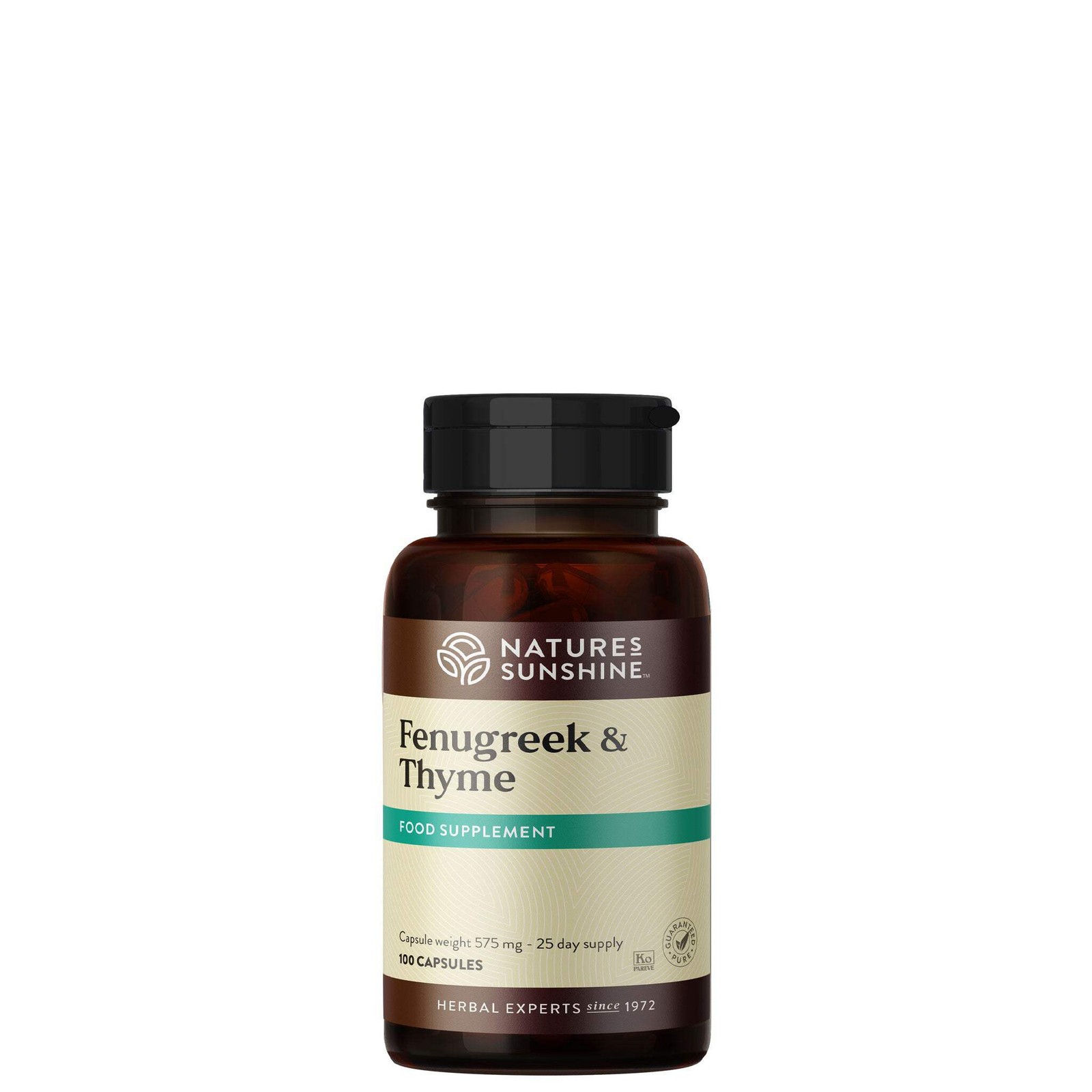 Nature's Sunshine Fenugreek & Thyme Herbal Capsules | Daily Wellness