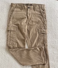 U.S. Polo Assn. Men  s Cargo Pants W32 L30 Khaki Brown Cotton Casual Outdoor