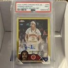 Hannah Hidalgo 2023 Topps Chrome McDonald’s YELLOW REFRACTOR ROOKIE AUTO RC /75!