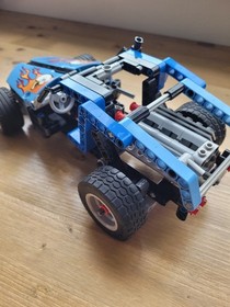 Lego Technic Hot Rod 42022 -No Box/Manual-Incomplete-Read Description 