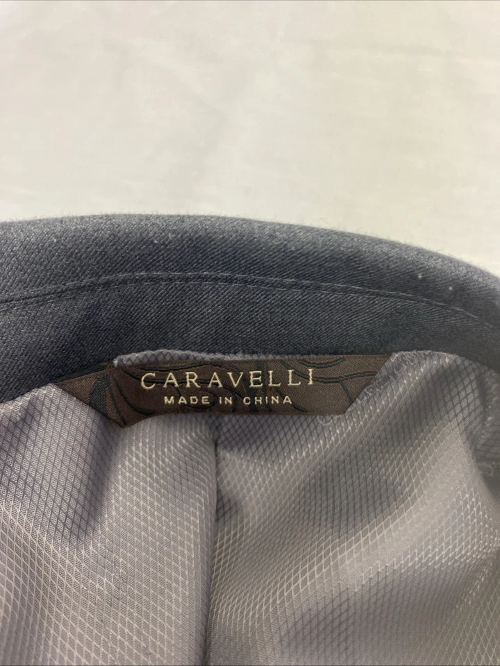 Traje Chaqueta Carevelli Hombre Gris Blazer Negocios Informal Foto 2 de 4