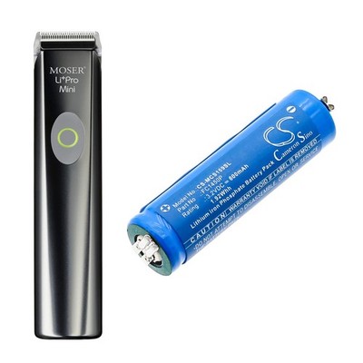 LiFePO4 BATTERIE 3.2V 600mAh Type FC1450P For Moser ChromStyle 1584 Li Pro Mini