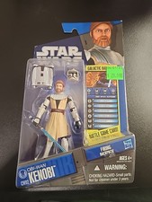 Hasbro 2010 Star Wars The Clone Wars OBI-WAN KENOBI CW02 W FIRING BACKPACK NISB