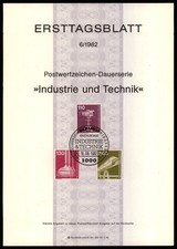 BERLIN ETB ERSTTAGSBLATT 1982/06 INDUSTRIE & TECHNIK BIER-BRAUANLAGE MAGNETBAHN
