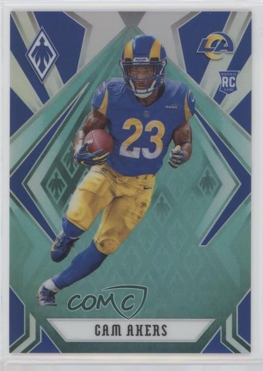 2020 Panini Phoenix Rookies Teal 107/175 Cam Akers #124 Rookie RC 0a6