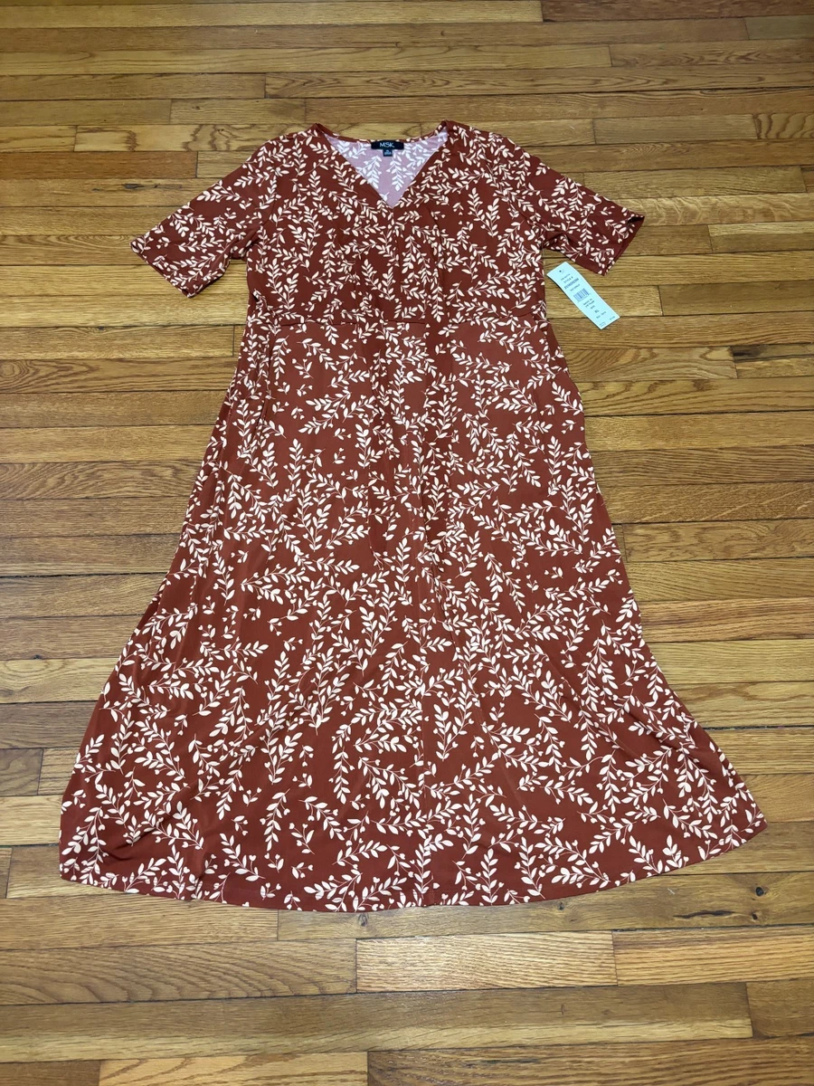 MSK Short Sleeve Floral Dresses for Women for sale | eBay
