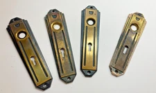 Vintage Fancy Antique door knob key Hole back plate ornate Lot of 4 Restore