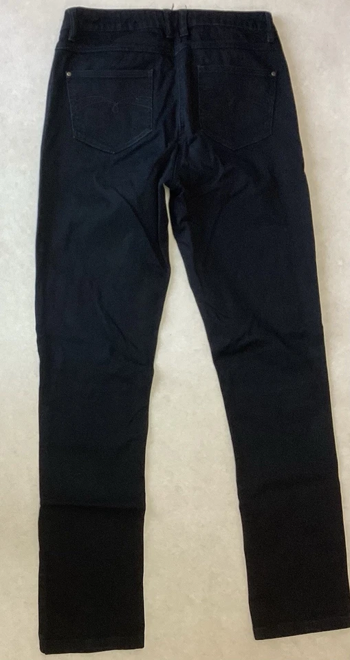 Ladies Long Tall Sally LTS Straight Black Faded Jeans Size 12 W30 L34 (427D) - Image 4 of 4