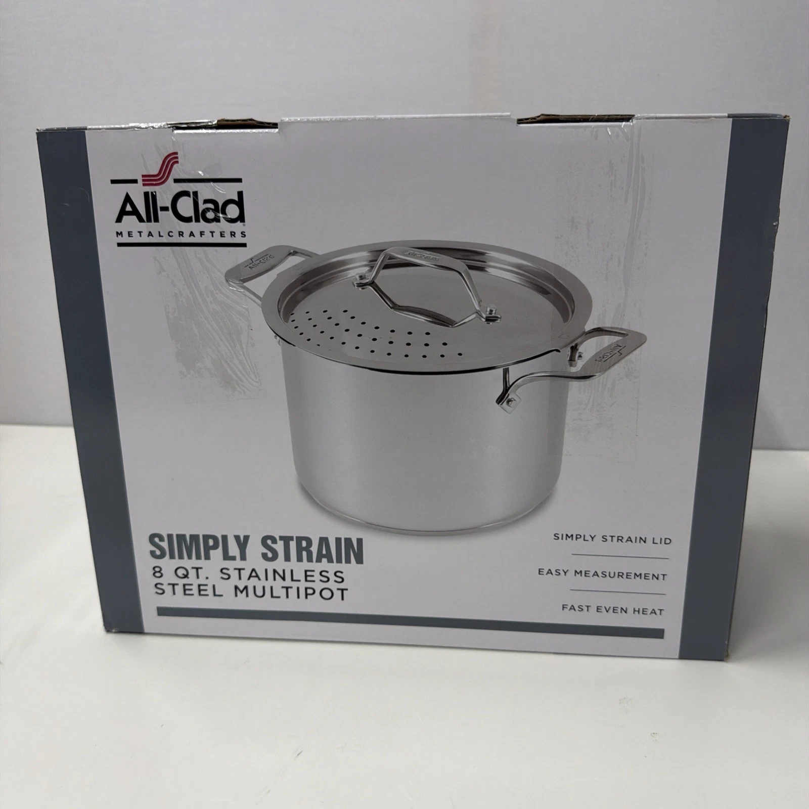 All-Clad All Clad Simply Strain Stockpot W/ Lid 8 Quart - Used 1 Time
Opens in a new window or tab