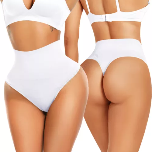 Women Tummy Control Body Shaper Trainer High-Waist Thong Panty Boned Shapewear - Picture 19 of 21