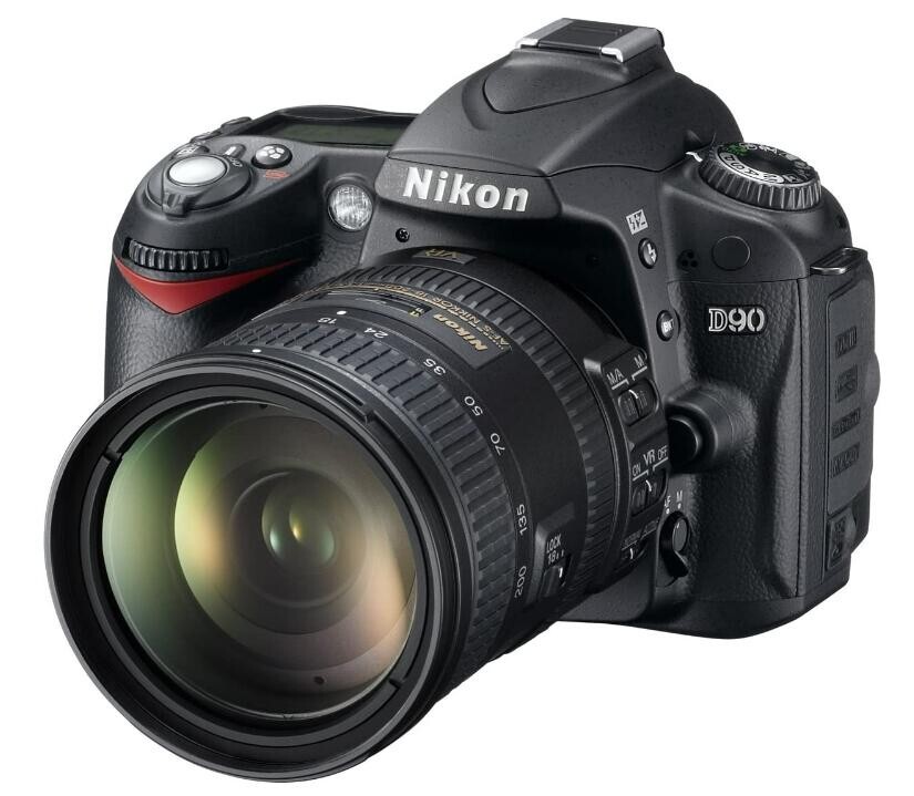 Nikon D D90 12.3MP Digital SLR Camera - Black (Kit w/ VR II