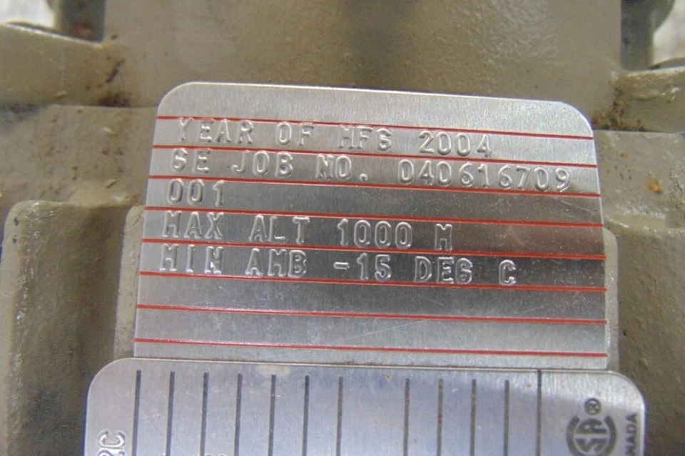 GE EXTRA SEVERE DUTY AC MOTOR, 5KS145SAB128, HP 1.5KW, FRAME 145TCZ, RPM 3490 - Image 3 of 4