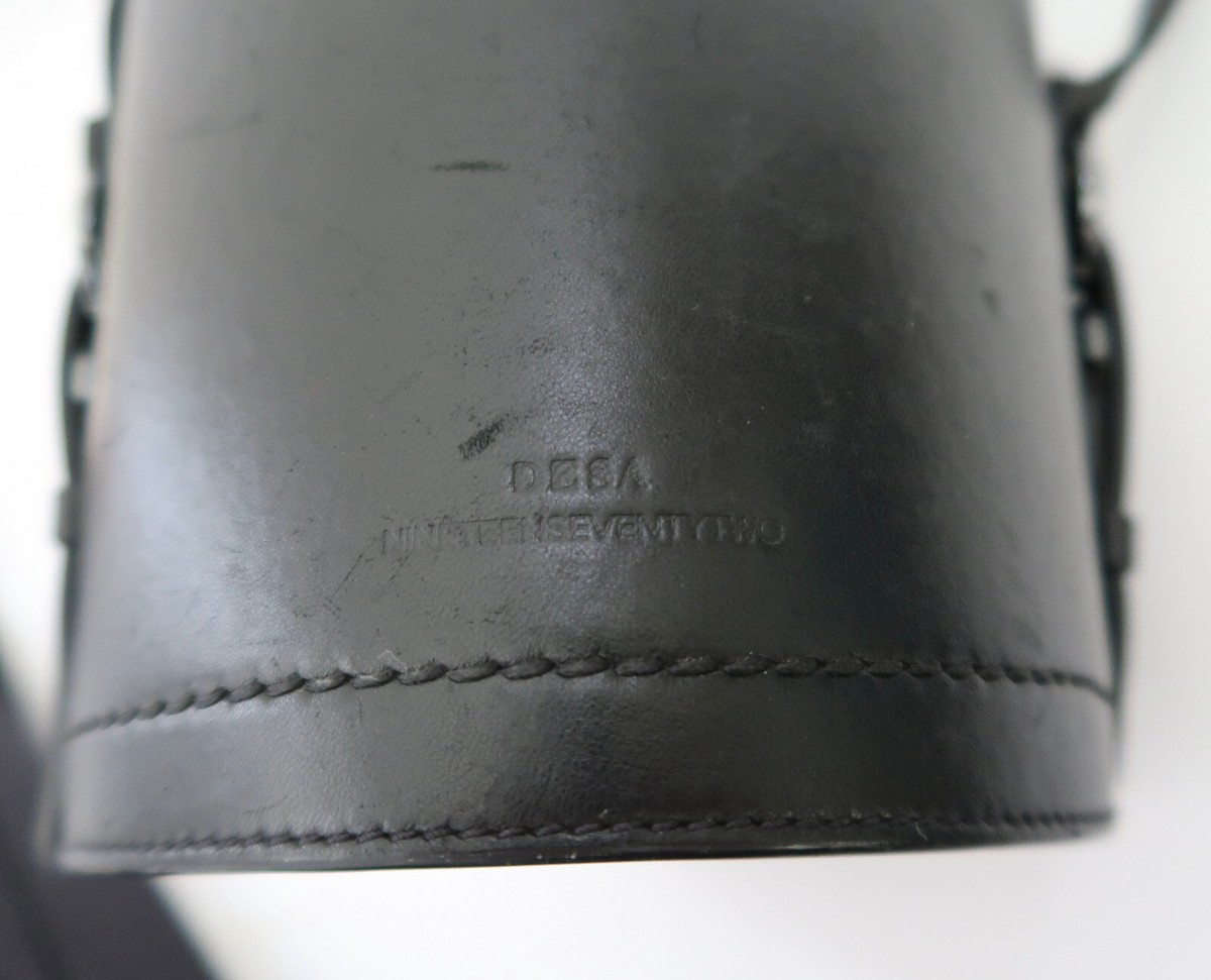 DESA 1972 Backpack Black Leather Desa 1972 Perforated Leather Shirt Jacket - Black|K14059BLACK main image 4