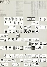 Otl Aicher Piktogramme 1985 Plakat DIN A1 SELTEN Design / Grafik / Olympia ERCO