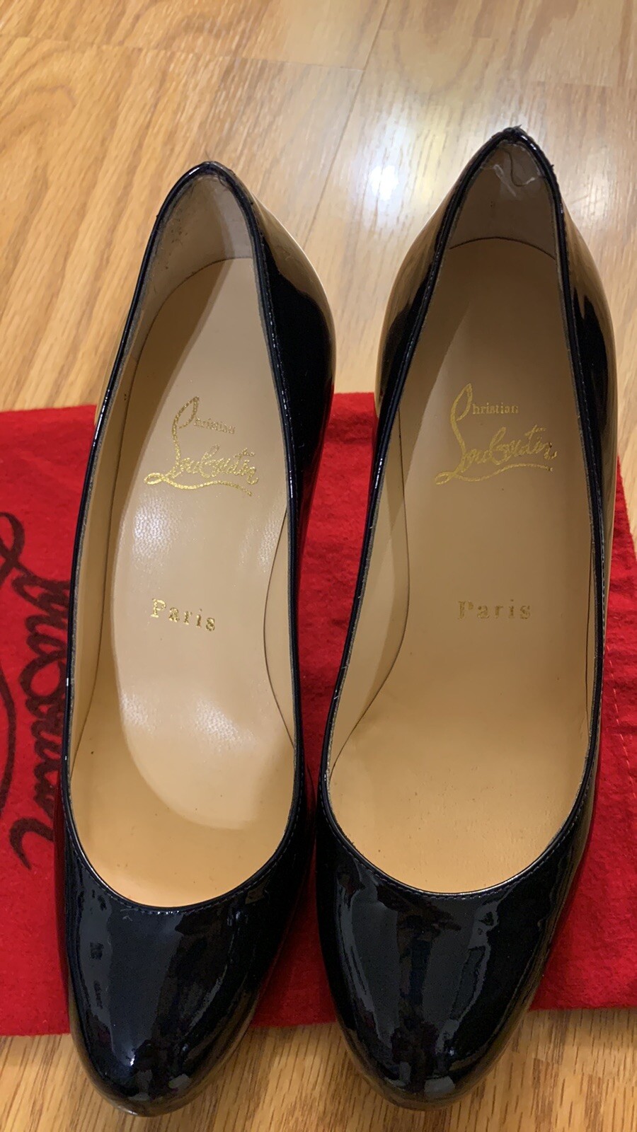 Christian louboutin Navy Blue Platform Pumps Size 6 Gem