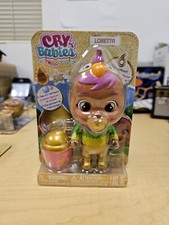 Muñeca Cry Babies Magic Tears 5": Edición Dorada - Loretta con Biberón