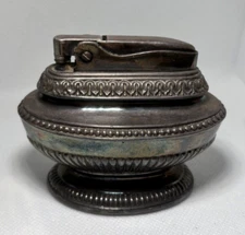 Ronson Vintage 1950s Silver Metal Lighter 2 1/2" Tall