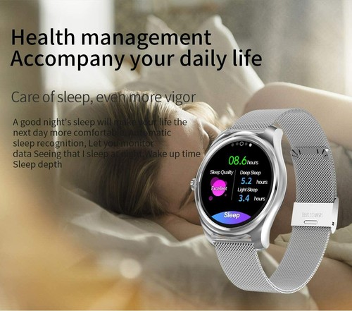 Mintsin Smart Watch for Android and iOS, Fitness Sleep Monitor Heart Rate Phone - Zdjęcie 9 z 12