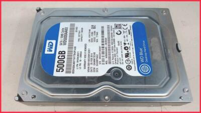 HDD Festplatte 3,5'' 500GB SATA 16MB 7200RPM Western Digital WD5000AAKX (63.538h)