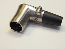 SWITCHCRAFT R3M 3 WAY RIGHT ANGLE XLR CONNECTOR CABLE MOUNT MALE