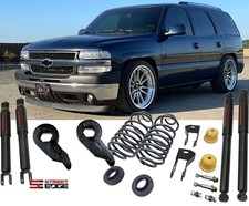 3" Front 4" Rear Drop Kit Keys Coils & Shocks 2000-2006 Chevrolet Tahoe
