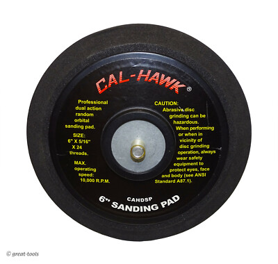 6  D/A SANDING PAD   dual action random orbital sander pads   automotive tools