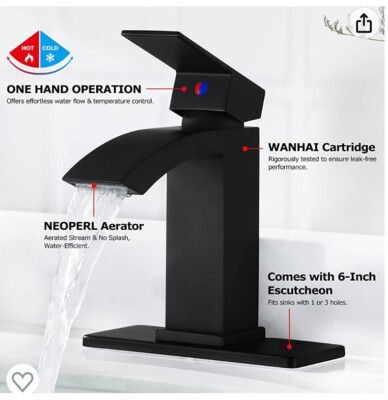 New Ezanda single handle modern bathroom faucet