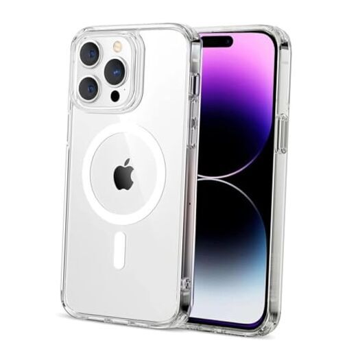 iPhone 15 Pro Max Clear Case - Compatible with Magsafe, Scratch-Resistant,