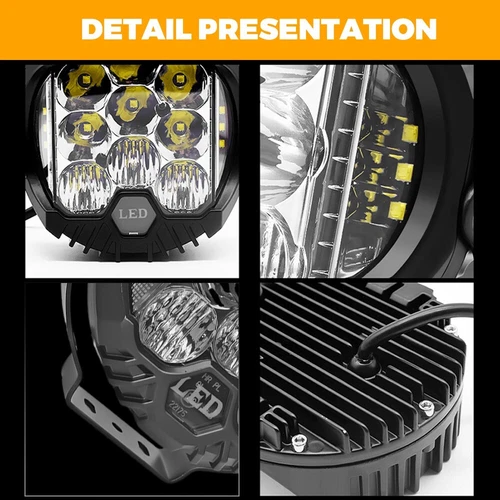 2PCS 5inch LED Work Light For Pods Spot Flood Combo Offroad Driving Fog Lamp - Picture 8 of 10